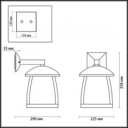 Уличный настенный светильник Odeon Light Tako 4049/1W  - 2 купить